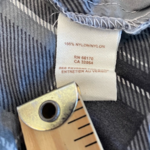 We the Free Size Small Windy Weather Grey Plaid Jacket Removeable Hood Blue - Picture 13 of 17